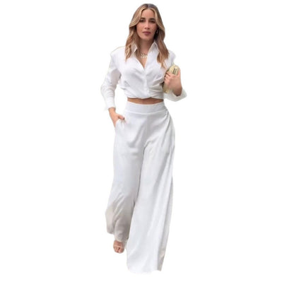 Sara – Loose Cool Top with Wide Leg Pants