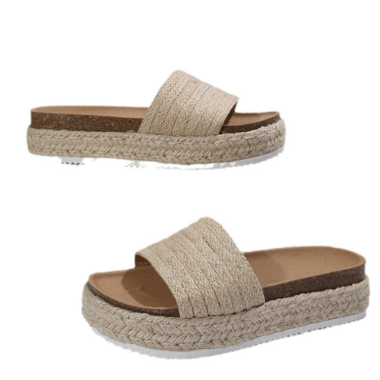 Shirley – Women's Vegan Rope Sandals with Platform Bottom