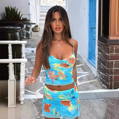 Joy – Slim-Fit Floral Two-Piece Suit