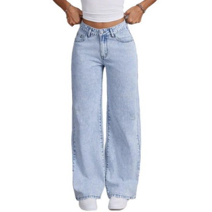 Shirley – Vintage Bow Embroidered Straight Jeans