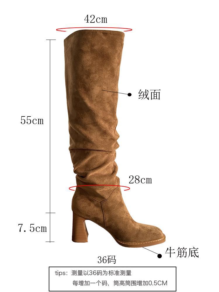 Malcolm – High Heel Riding Boots with Square Toe