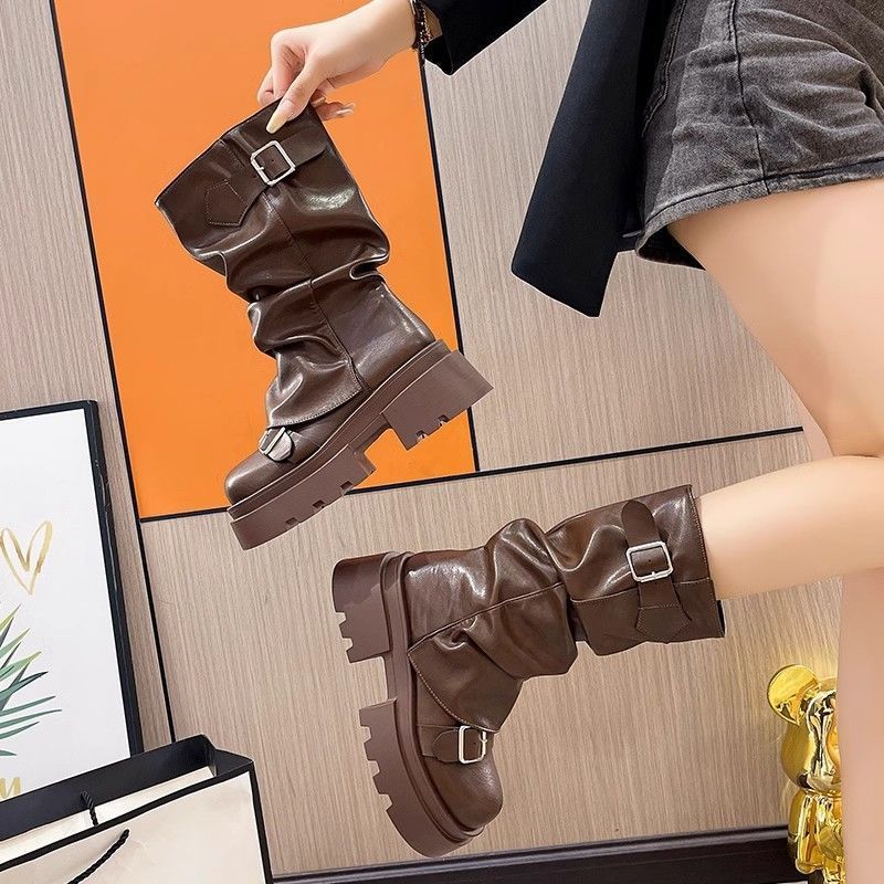 Abigail – Retro Thick Sole Boots