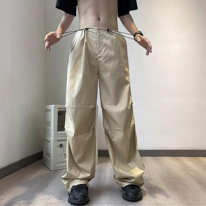 Sean – Casual Parachute Pants with Drawstring