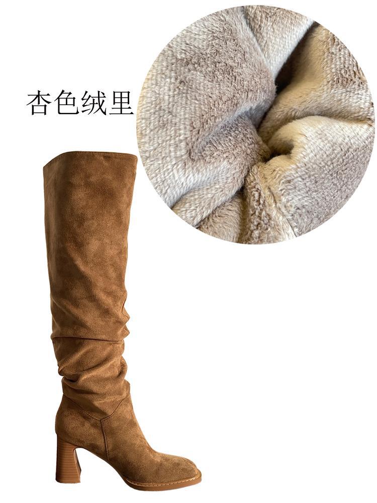 Malcolm – High Heel Riding Boots with Square Toe