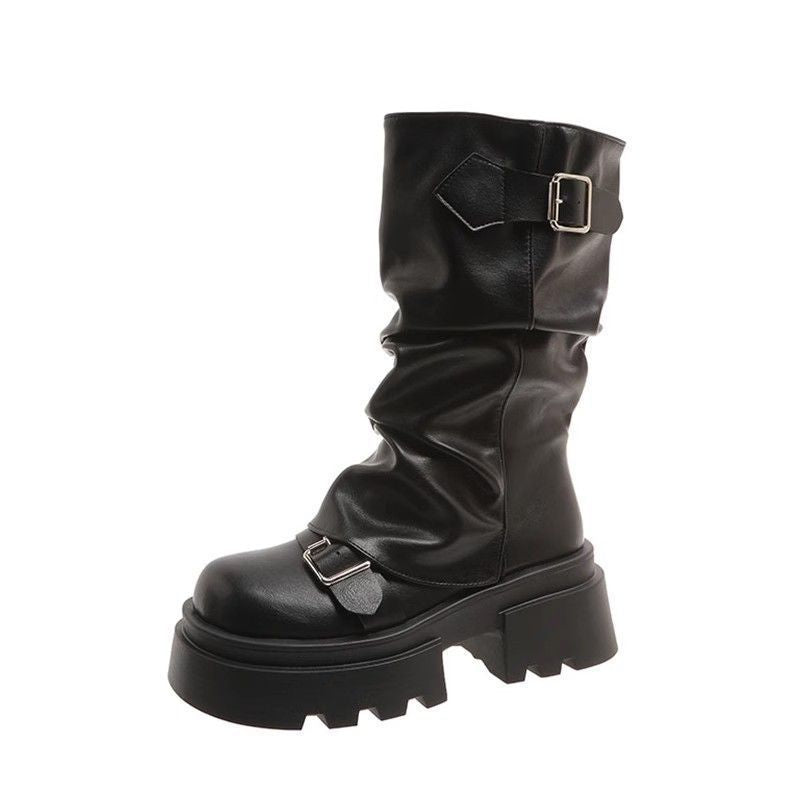 Abigail – Retro Thick Sole Boots