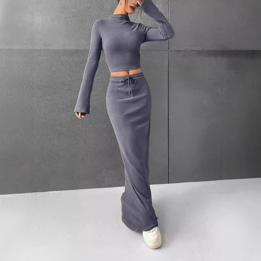 Kelly – Loose Casual Long Sleeve Dress Set