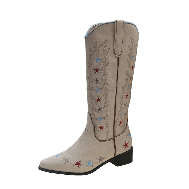 Rachel – Vintage Embroidered Western Boots