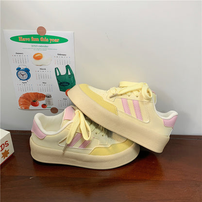 Amelia – Canvas Thick-Soled Casual Sneakers