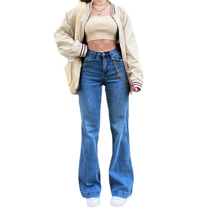 Anne – Women's Mid-Waist Stitching Jeans
