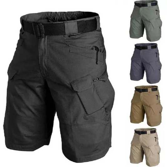 Danny – Multi-Pocket Shorts with Free Belt