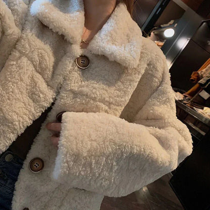Andrea – Warm Winter Jacket with Faux Fur Hood for Women