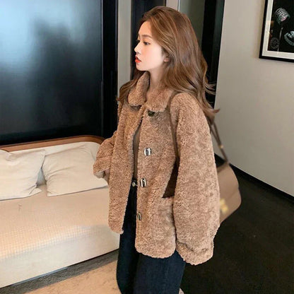 Andrea – Warm Winter Jacket with Faux Fur Hood for Women