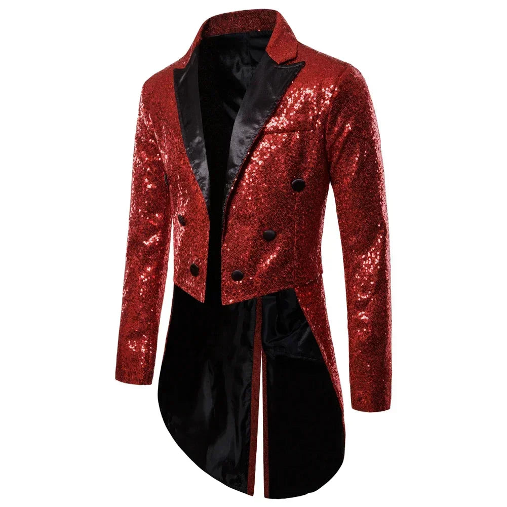 Dennis – Men's Glitter Tuxedo with Sequins for Special Occasions