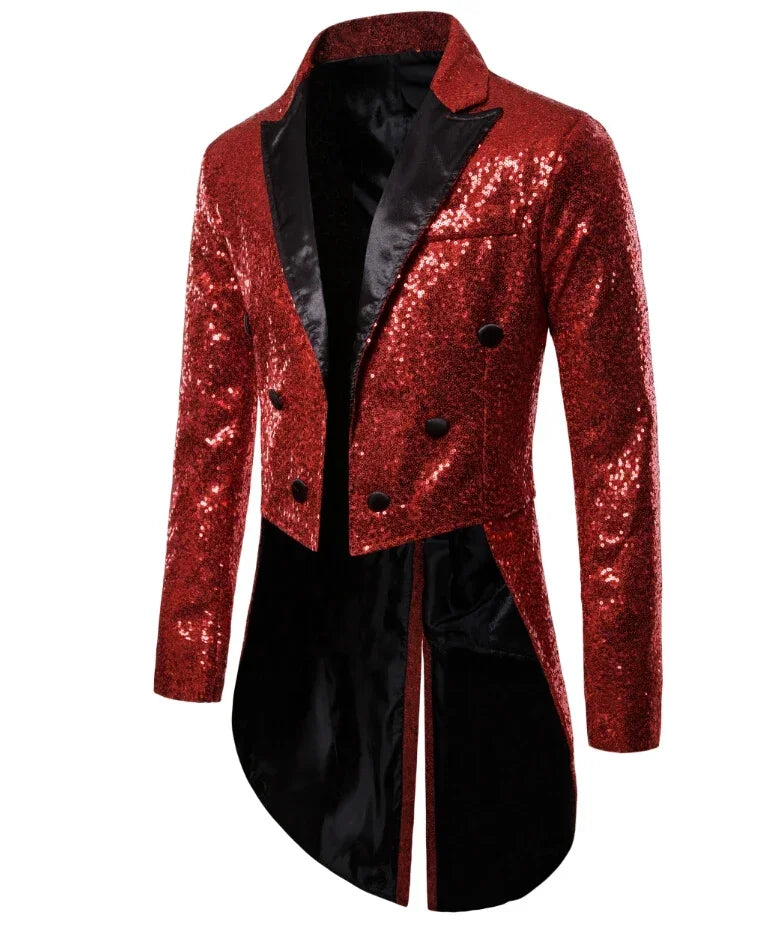 Dennis – Men's Glitter Tuxedo with Sequins for Special Occasions