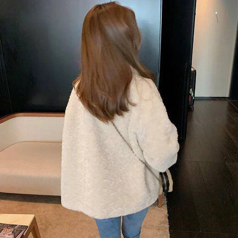 Andrea – Warm Winter Jacket with Faux Fur Hood for Women