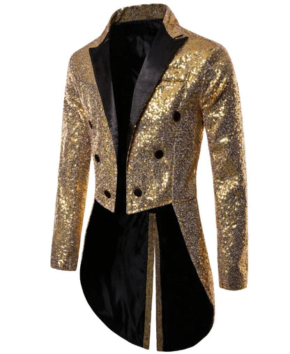 Dennis – Men's Glitter Tuxedo with Sequins for Special Occasions