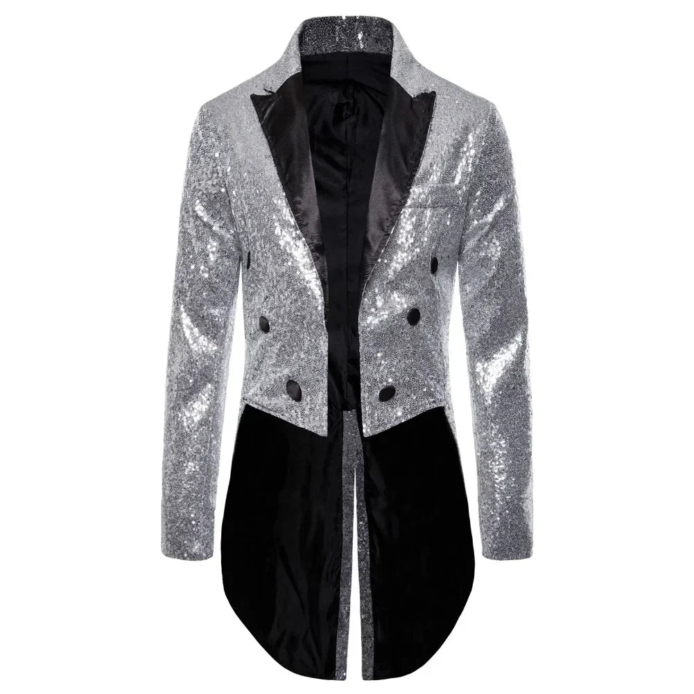 Dennis – Men's Glitter Tuxedo with Sequins for Special Occasions