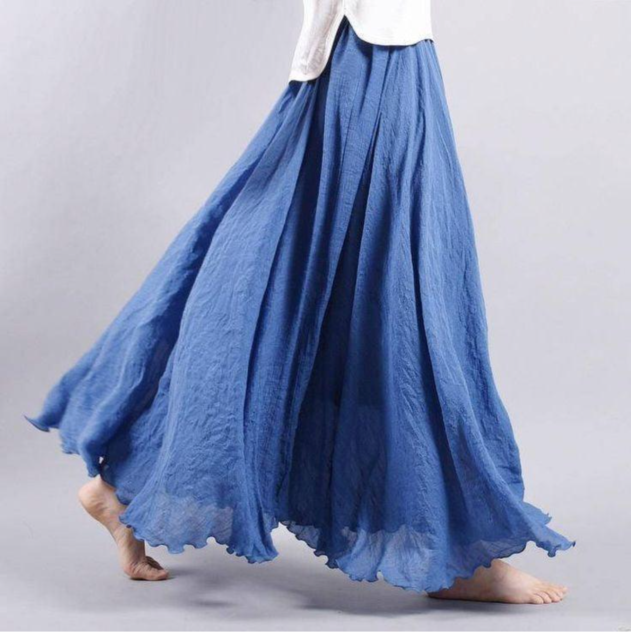 Sue – Long Chiffon Skirt