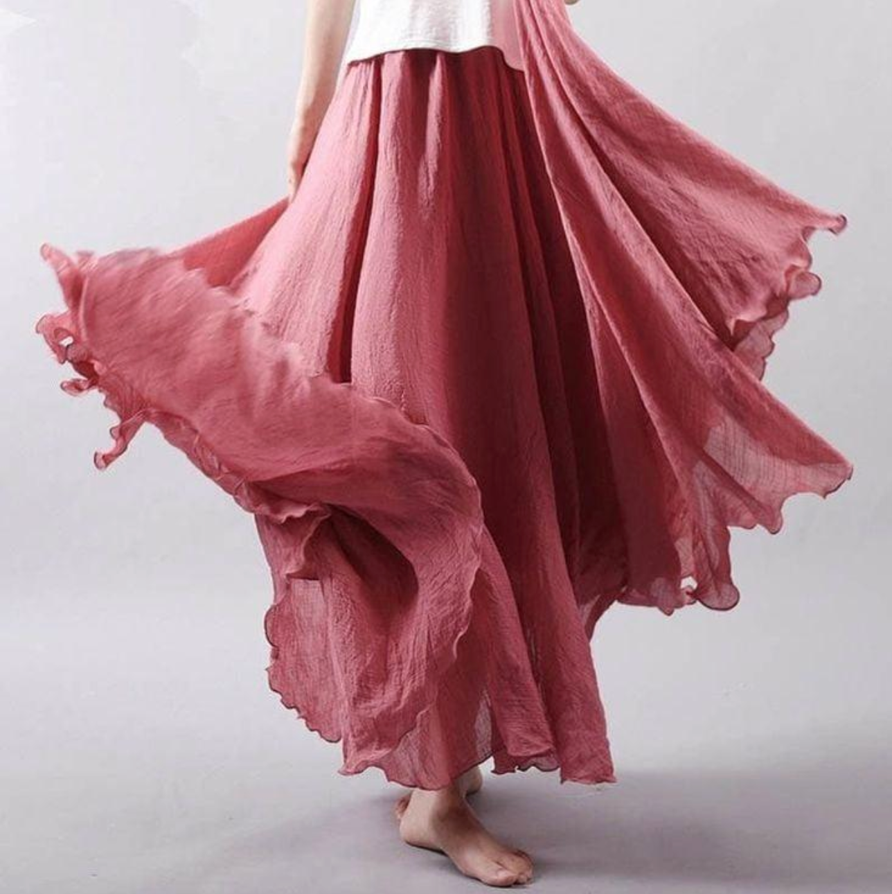 Sue – Long Chiffon Skirt