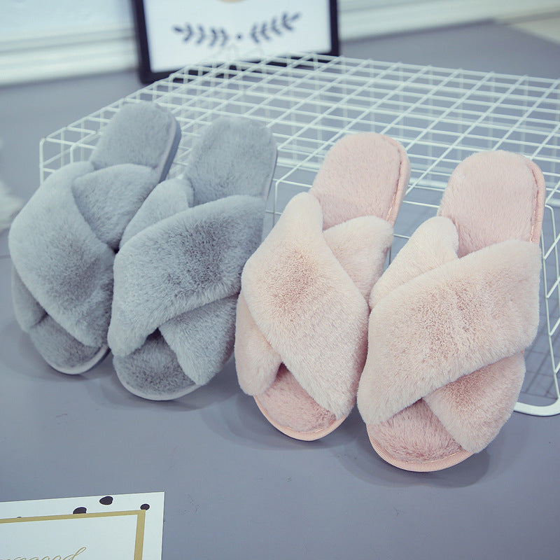 Ann – Warm Plush Home Slippers