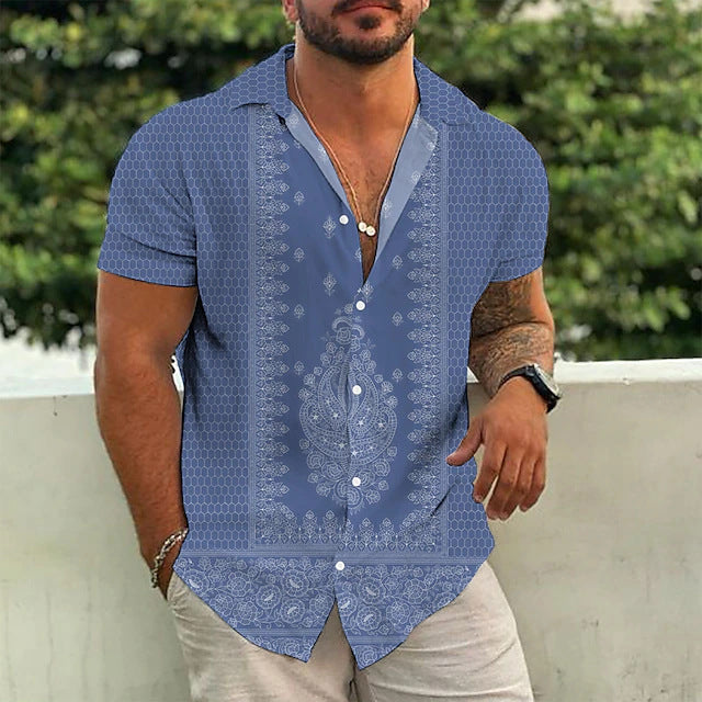 Gordon – Printed Short Sleeve Polo Shirt