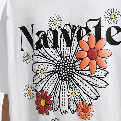 Robyn – Colorful Daisy Print T-shirt
