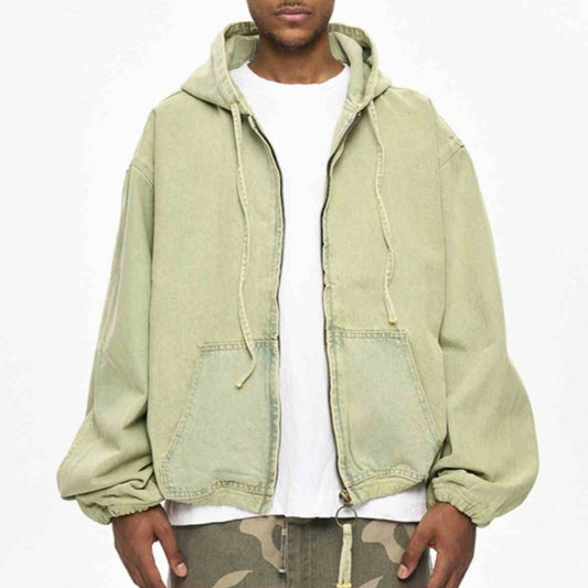 Gerald – Casual Loose Denim Zipper Jacket