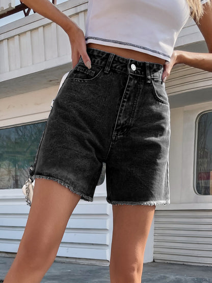Julie – High Waist Loose Denim Shorts