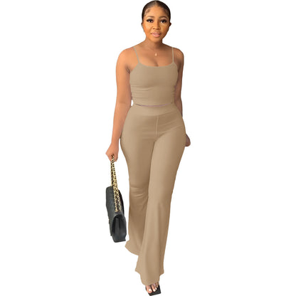 Kate – Women's Solid Color Bell-bottom Pants Fashion Suit