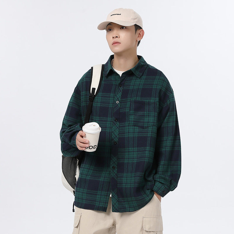 Stewart – Men's Casual Plaid Shirt Jacket