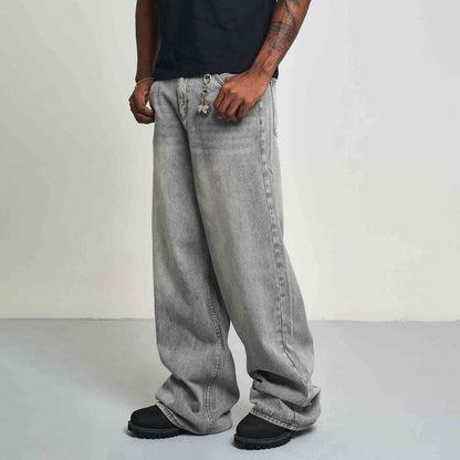 Paul – Silver Gray Straight-leg Jeans