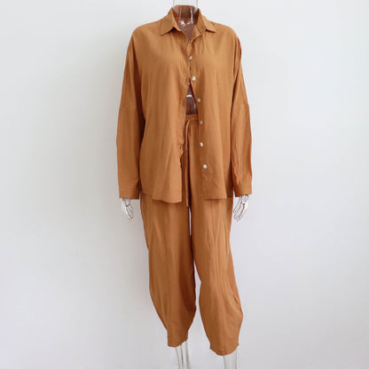 Rachel – Urban Style Two-Piece Set with Polo Collar