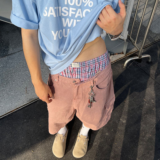 Sam – Retro Washed Denim Shorts