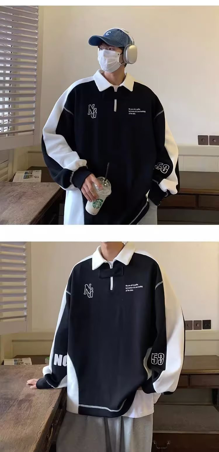 Ralph – Off-Shoulder Polo Sweater with American Pre-School Style