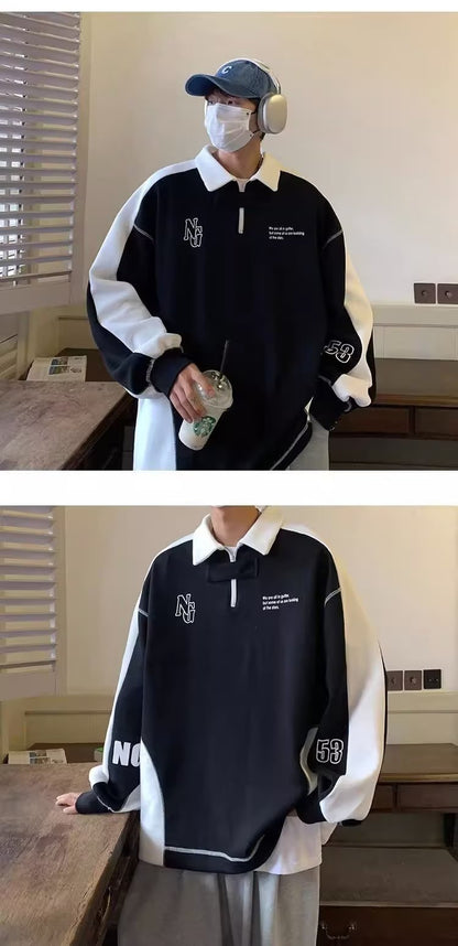 Ralph – Off-Shoulder Polo Sweater with American Pre-School Style