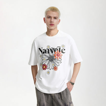 Robyn – Colorful Daisy Print T-shirt