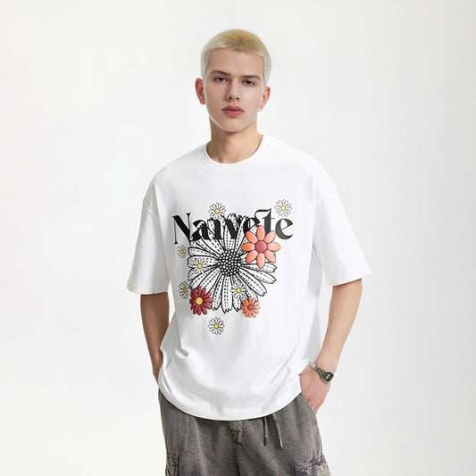 Robyn – Colorful Daisy Print T-shirt
