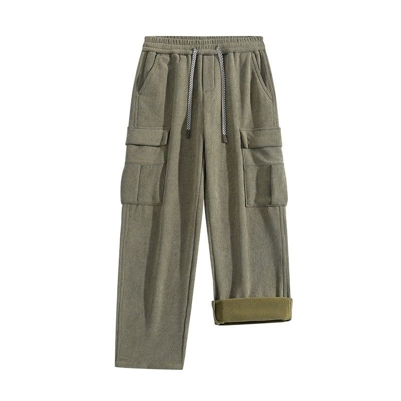 Shaun – Retro Fleece-Lined Corduroy Pants