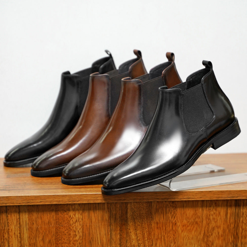 Elliott – Vintage Vegan Leather Chelsea Boots