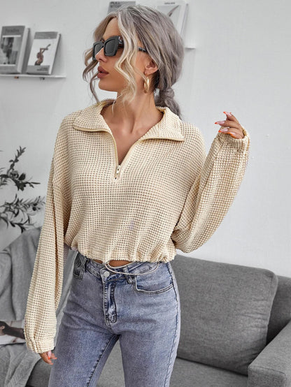 Dean – Zipper Lapel Knit Pullover Polo