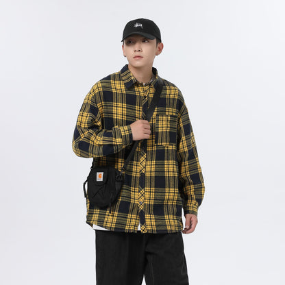 Stewart – Men's Casual Plaid Shirt Jacket