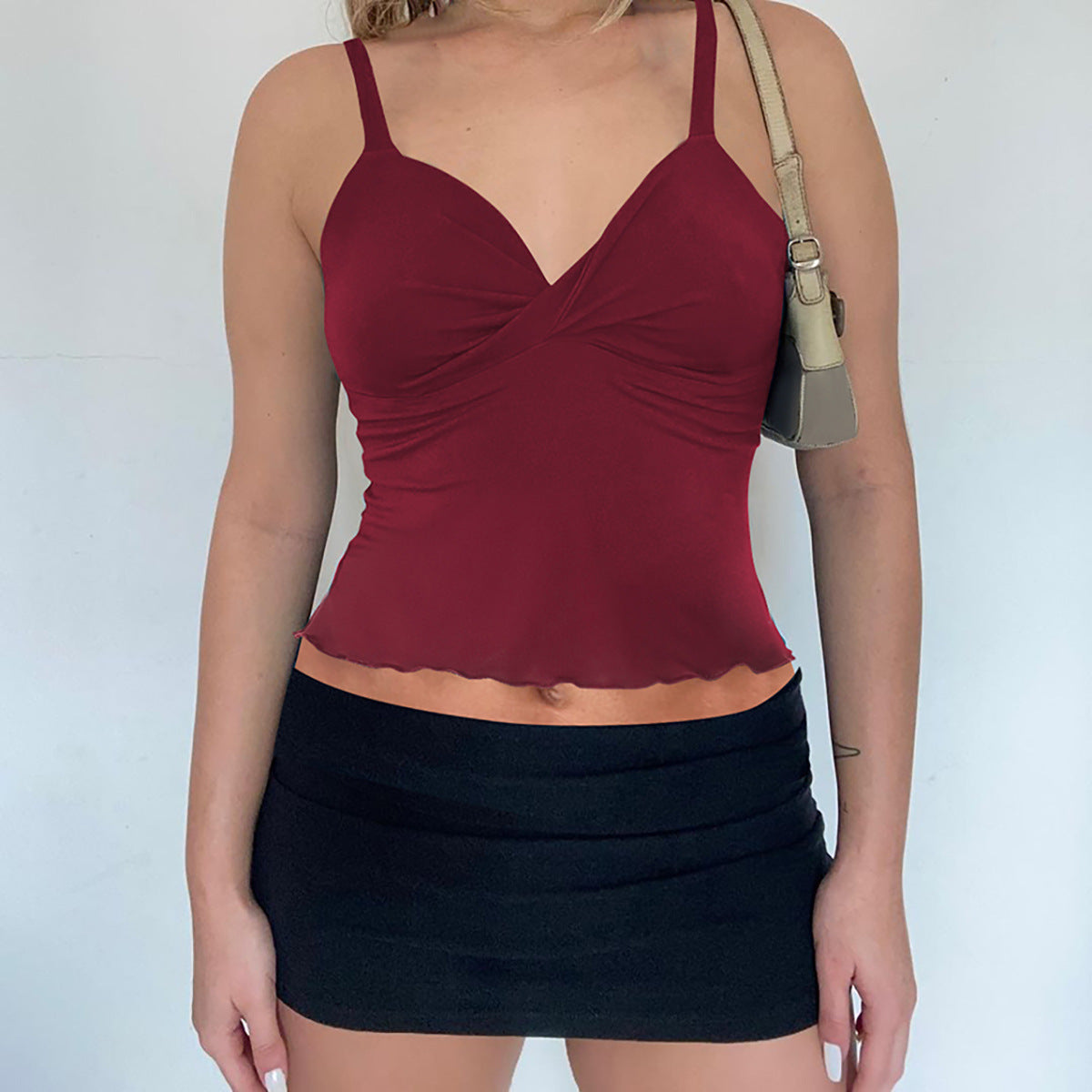 Melissa – Bow Camisole with Wave Edge