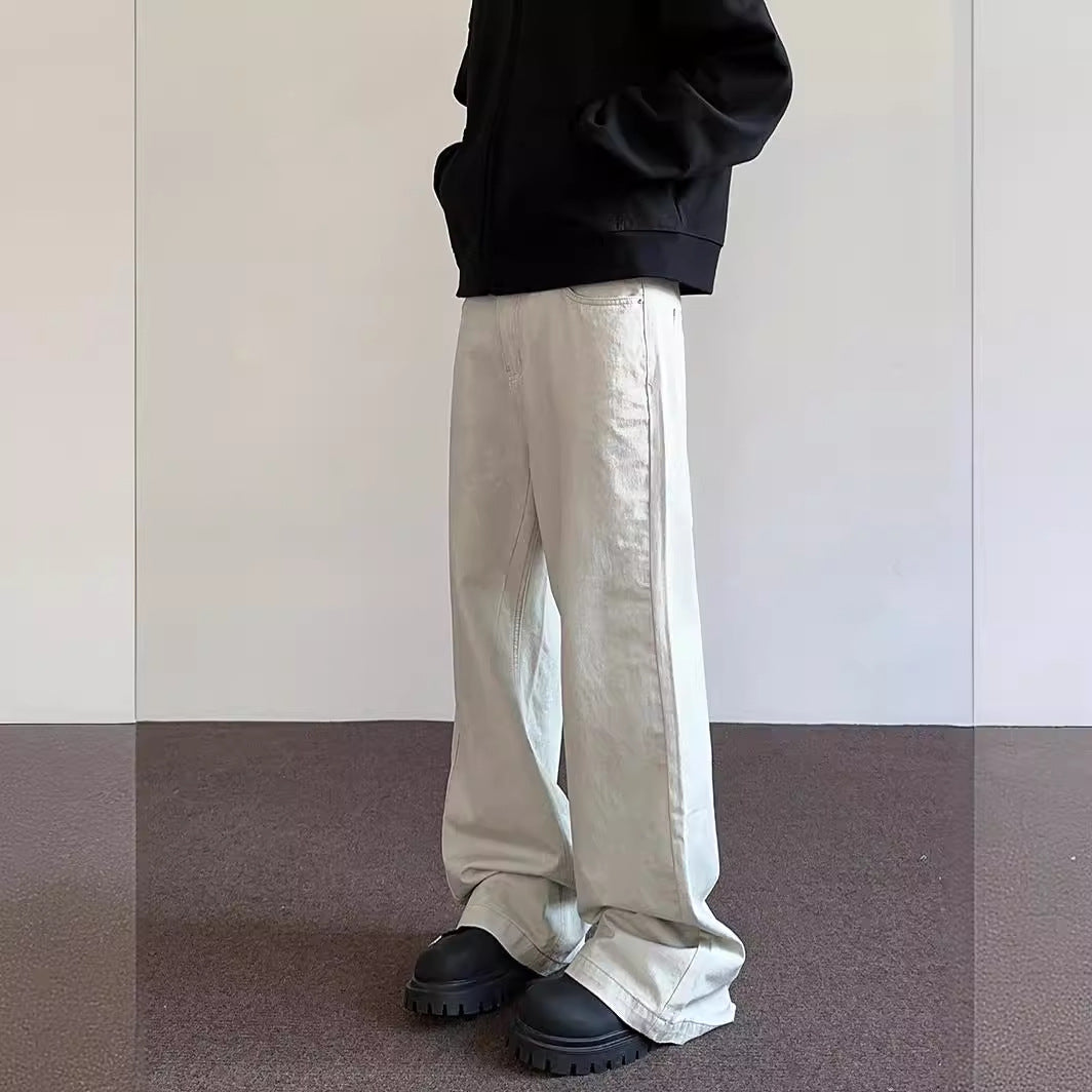 Kelvin – Distressed Casual White Jeans