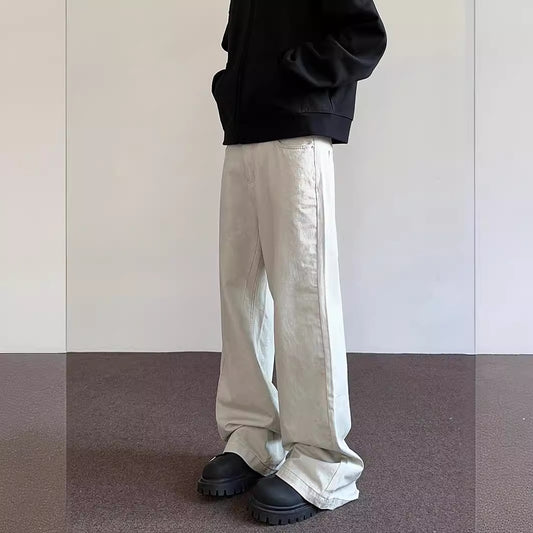 Kelvin – Distressed Casual White Jeans