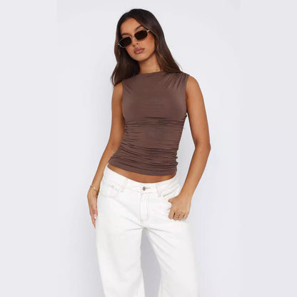 Clara – Sleeveless Sexy Slim Pullover