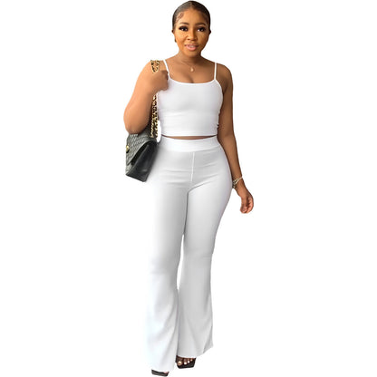 Kate – Women's Solid Color Bell-bottom Pants Fashion Suit
