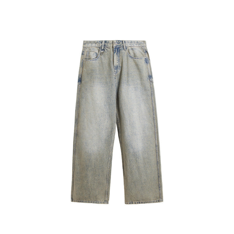 Henry – Men's Loose Light Blue Wide-Leg Jeans
