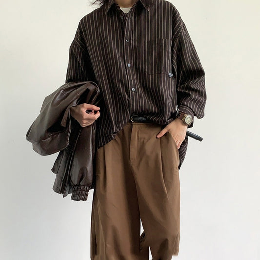 Jacob – Japanese Retro Striped Shirt