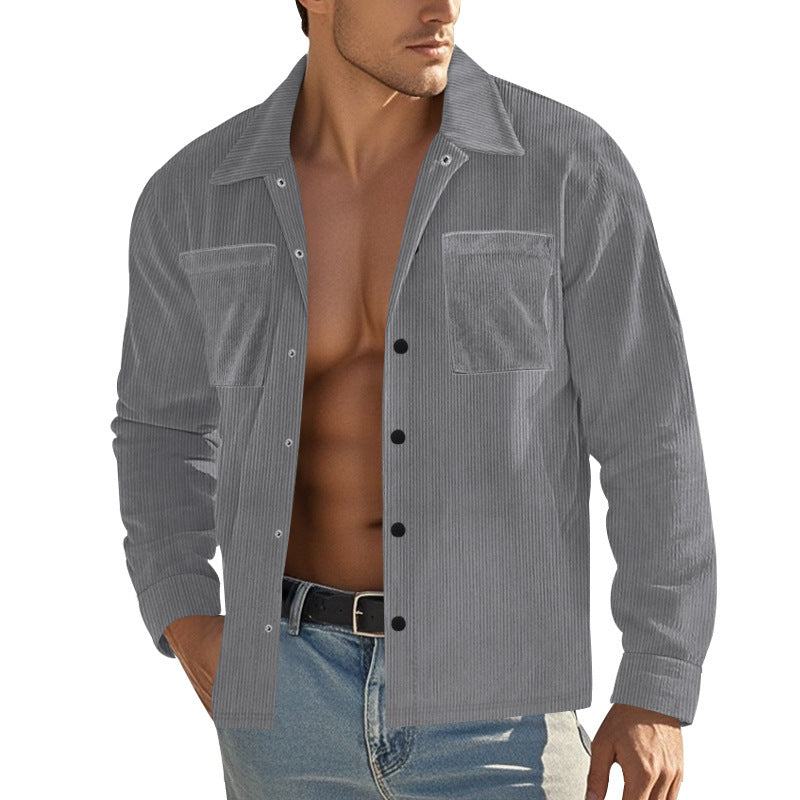 Nicholas – Men's Heavy Corduroy Cardigan Shirt