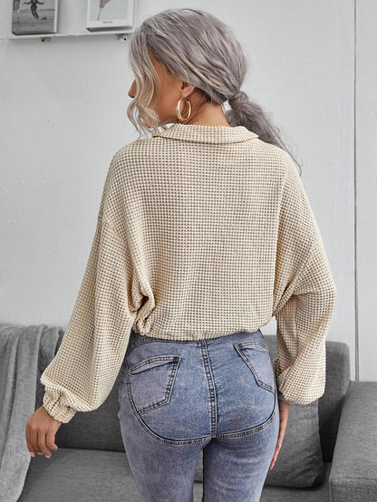 Dean – Zipper Lapel Knit Pullover Polo